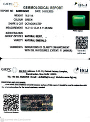 16.51/CT Natural Panna Stone with Govt. Lab Certificate